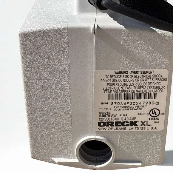 Oreck XL Compact Vacuum With Accessories And Bags BB870-AW Tested Works - Picture 5 of 6